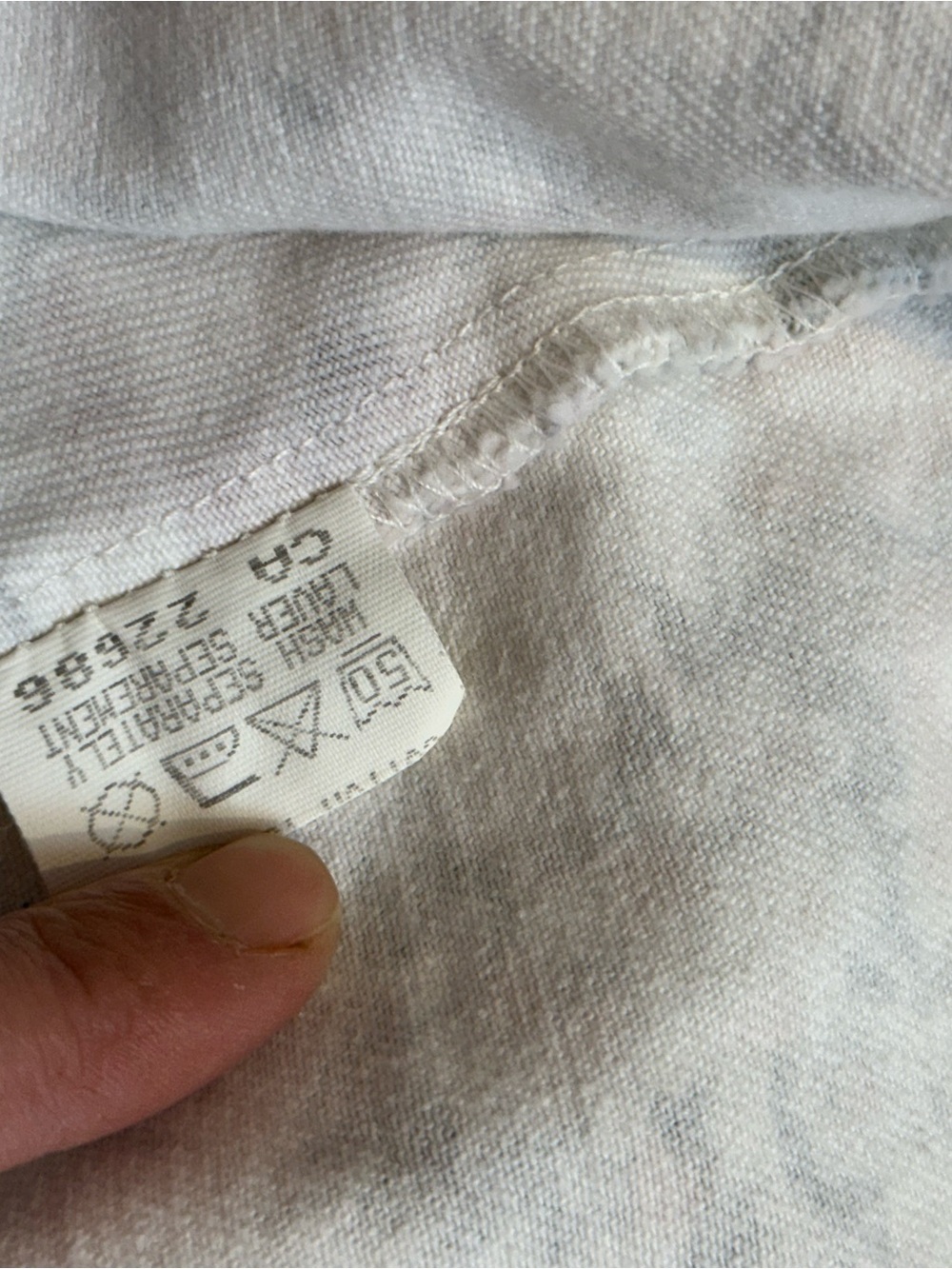 Vintage 80s/90s Classic Floral Jean Jacket in White & Pink - M - Picture 13 of 14